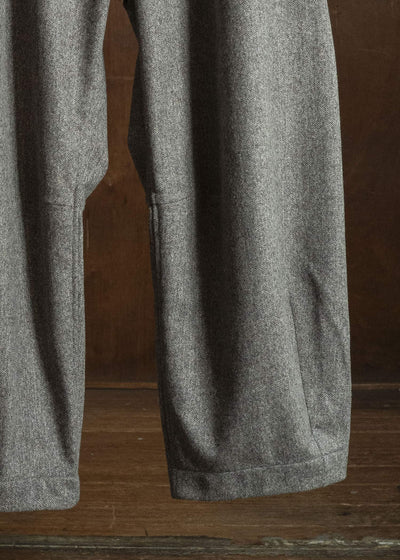 unkruid new baggy grey herringbone fine loden