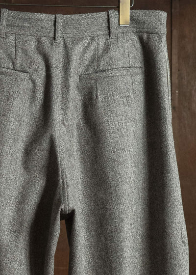 unkruid new baggy grey herringbone fine loden