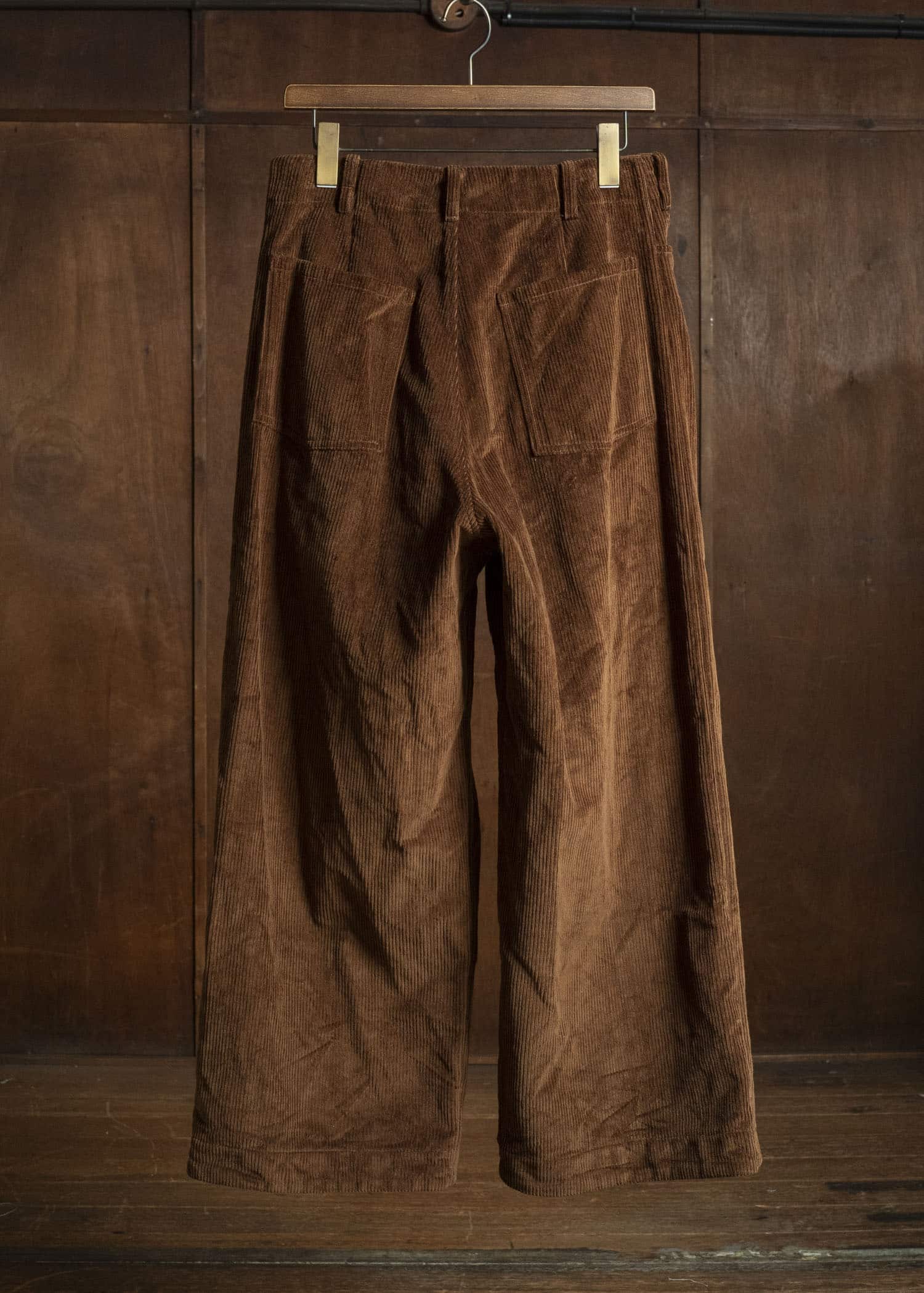 unkruid five pockets brown heavy corduroy
