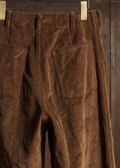unkruid five pockets brown heavy corduroy