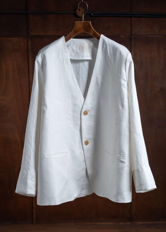 ZIIIN CARDIGAN JACKET OFFWHITE