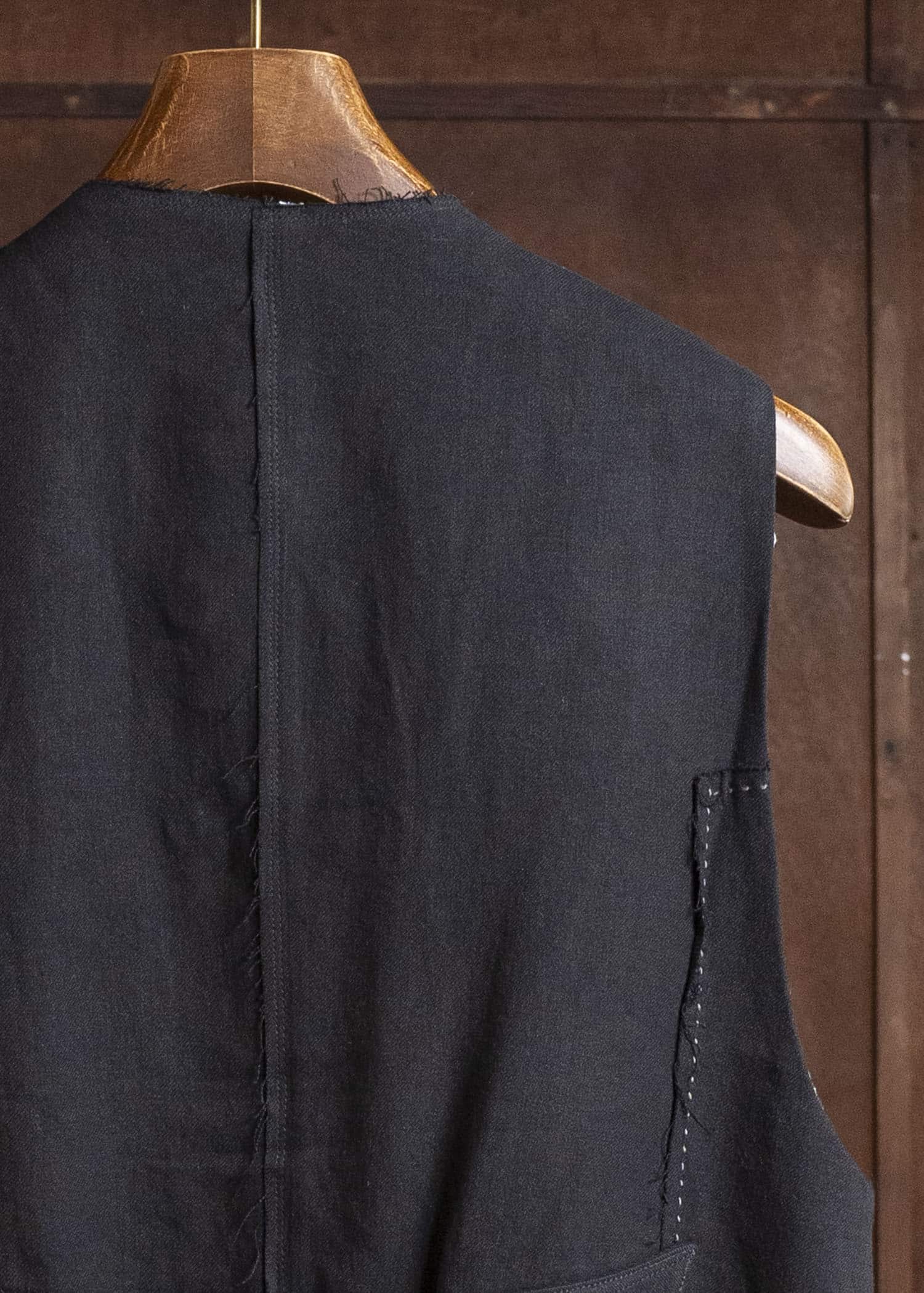 Professor.E PATCHWORK WAISTCOAT BLACK 26SS-PE-VST-01