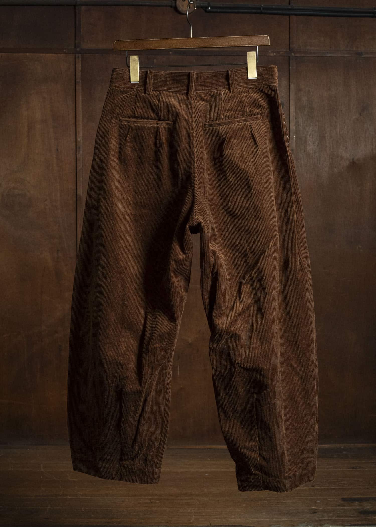 unkruid new baggy brown heavy corduroy