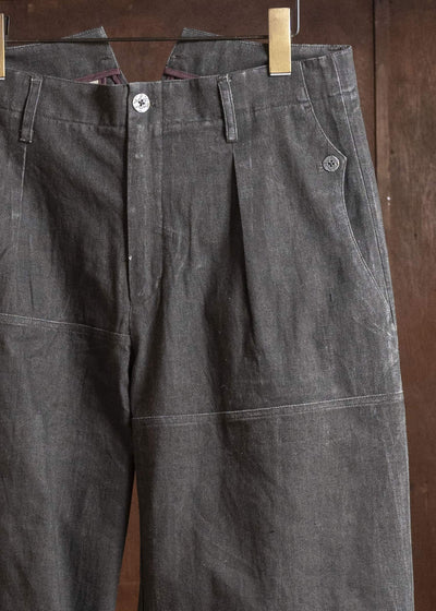 Professor.E 0222 / AGED ANKLE-CUT DARK GREY 26SS-FM-TRL-01