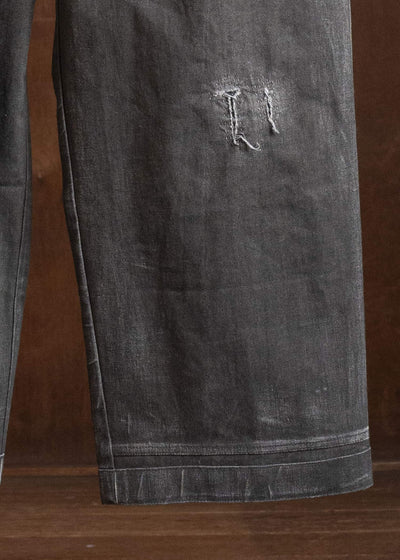 Professor.E 0222 / AGED ANKLE-CUT DARK GREY 26SS-FM-TRL-01