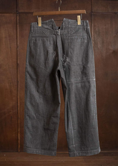 Professor.E 0222 / AGED ANKLE-CUT DARK GREY 26SS-FM-TRL-01