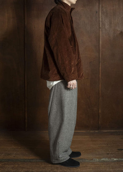 unkruid new baggy grey herringbone fine loden