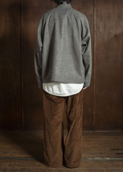 unkruid pickers shirt grey herringbone fine loden