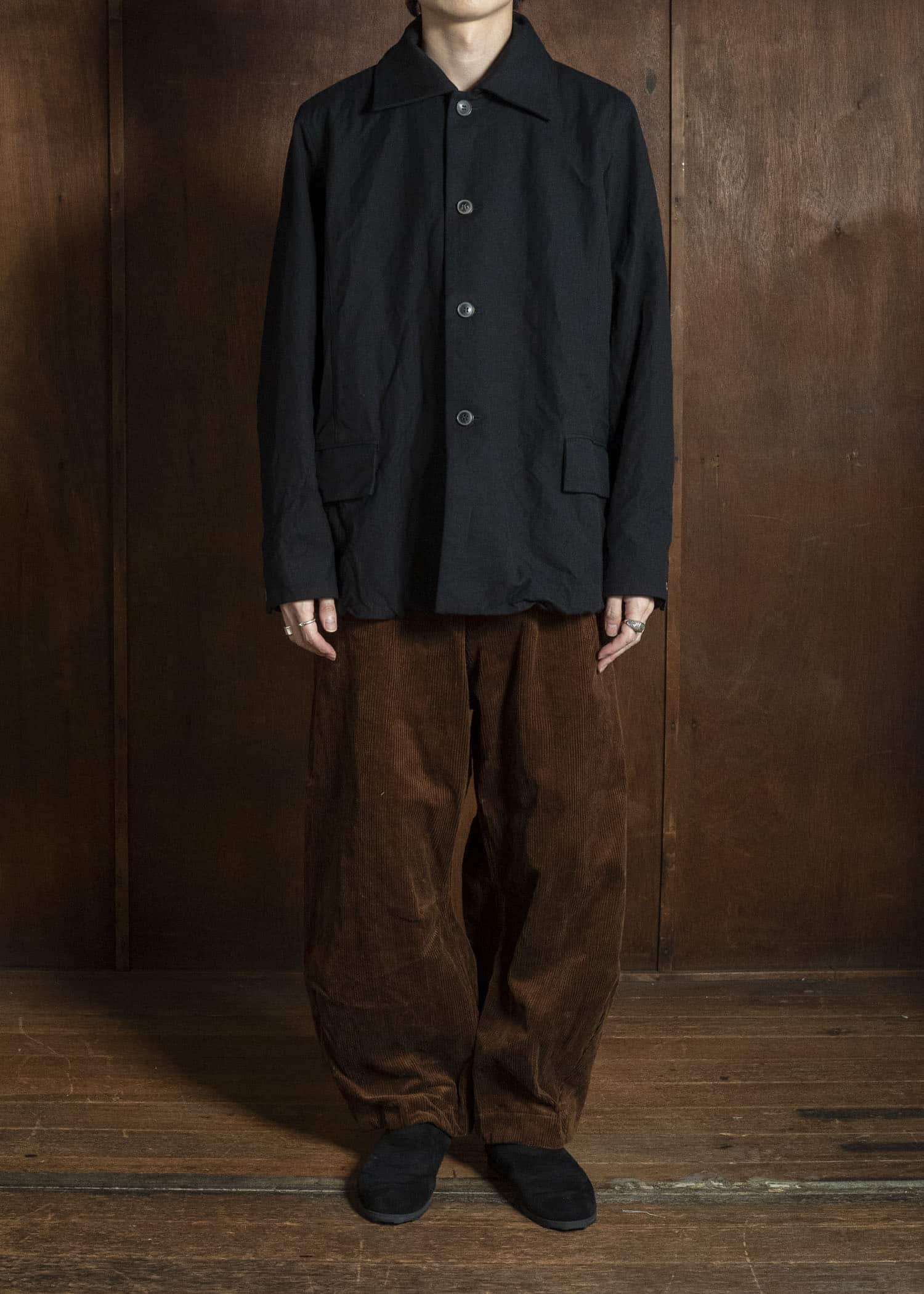 unkruid new baggy brown heavy corduroy