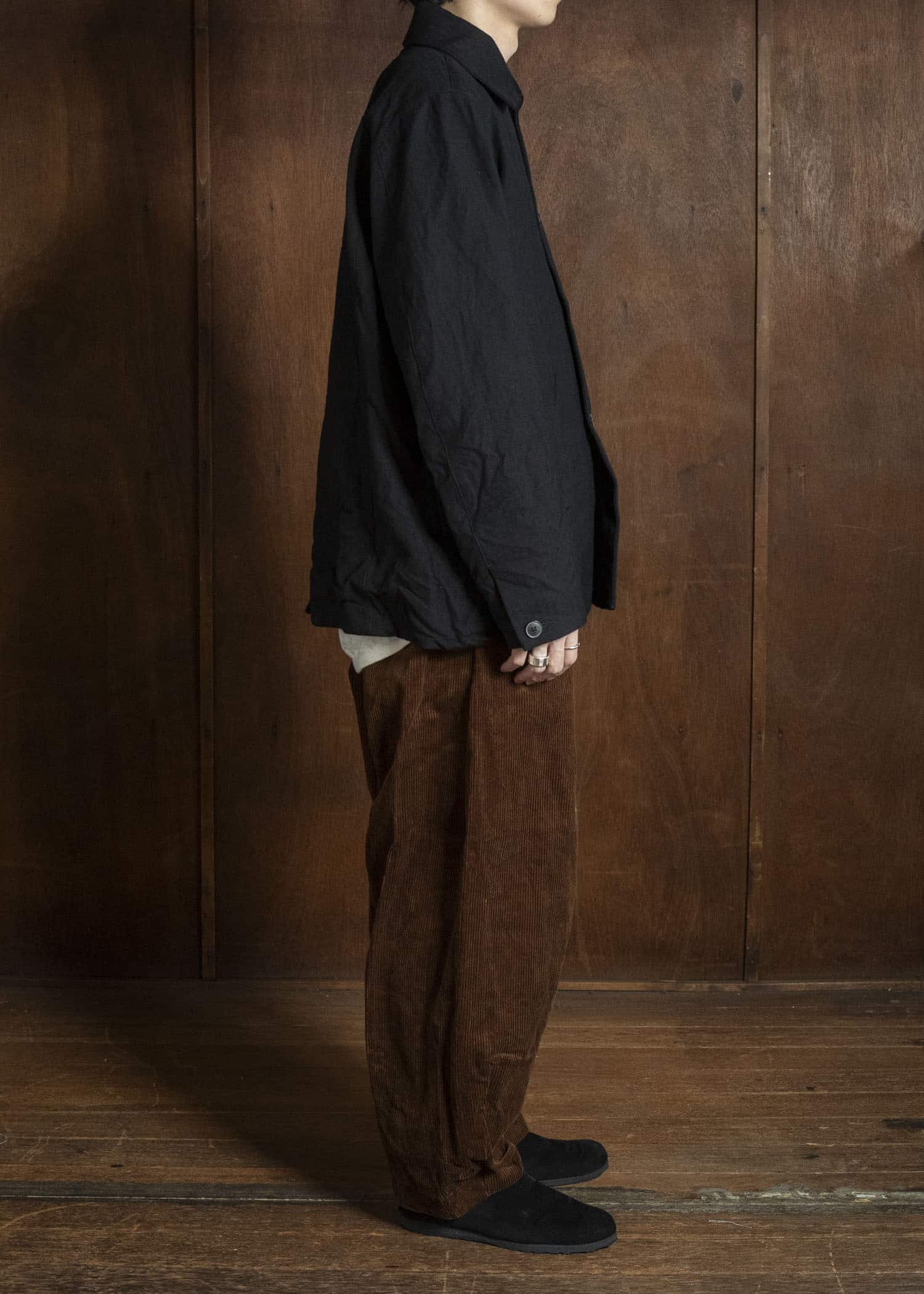 unkruid new baggy brown heavy corduroy