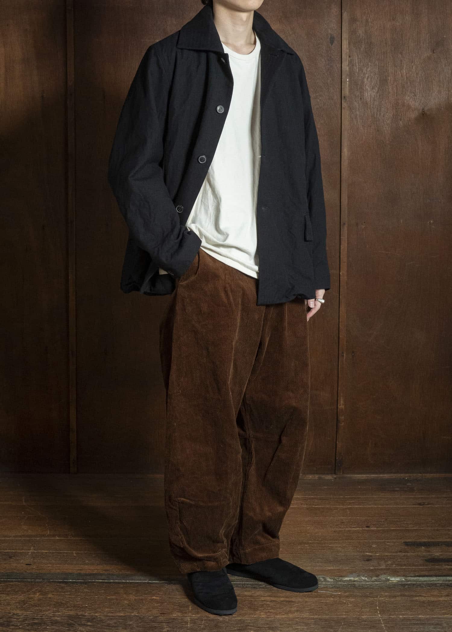 unkruid new baggy brown heavy corduroy