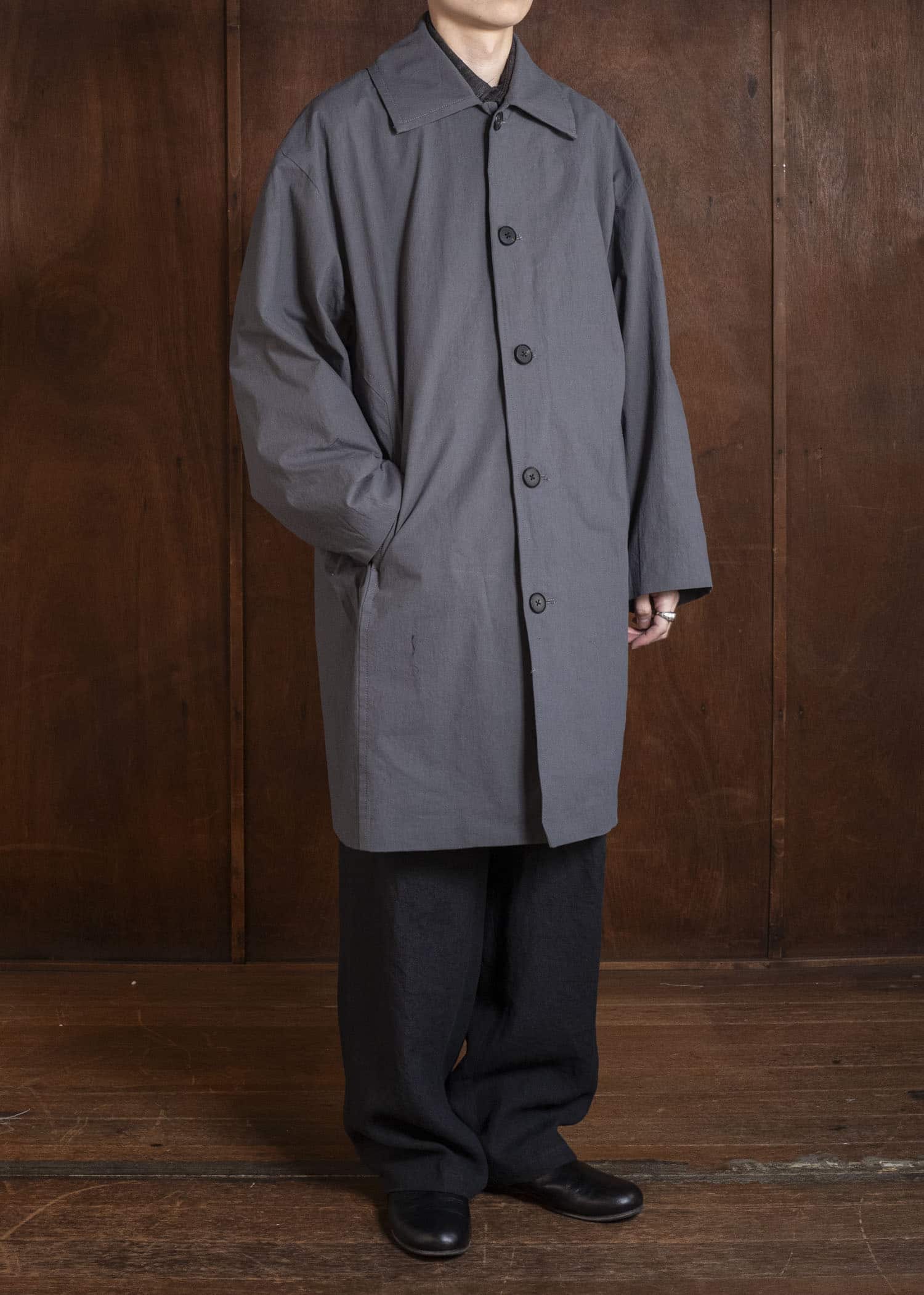 Edwina Horl EH49C-01 mantel ‹ground control› rauchfarbe