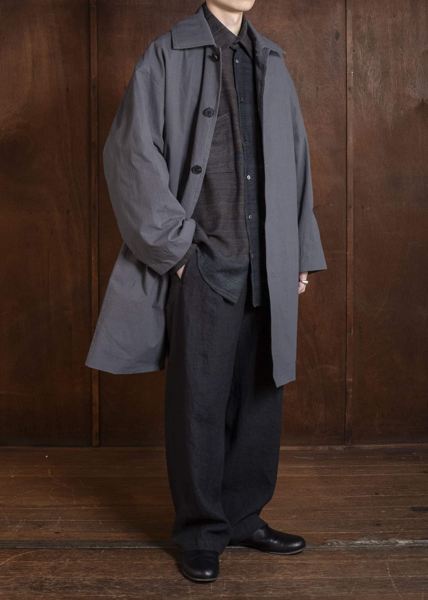 Edwina Horl EH49C-01 mantel ‹ground control› rauchfarbe