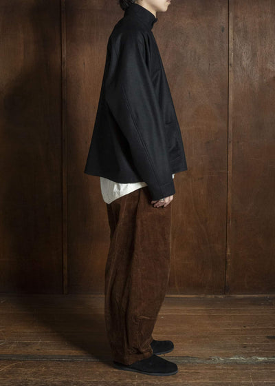 unkruid pickers shirt black fine loden