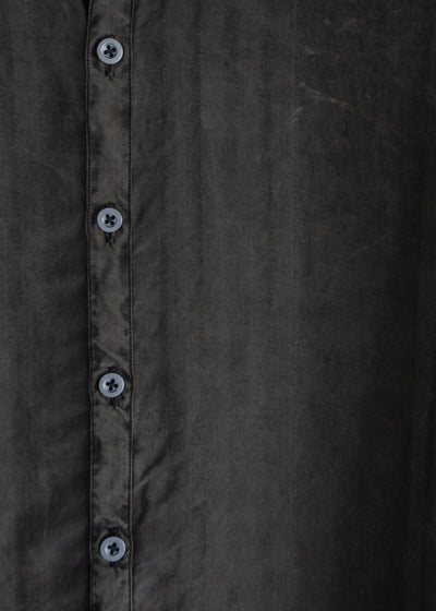 KLASICA SH-042 (VL ver.) Pigment dye Extra Long and wide Shirts/Coat / Brown dye Stripe