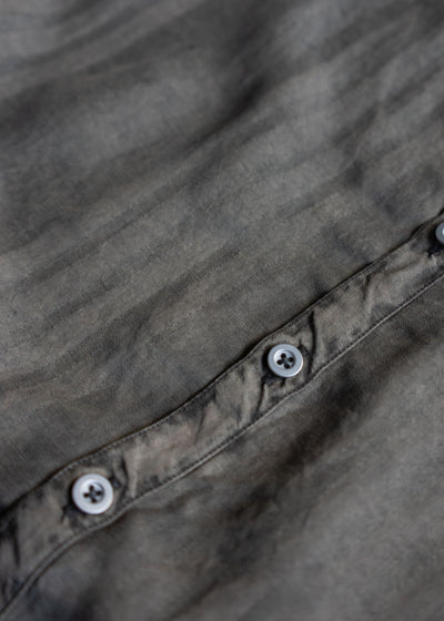 KLASICA SH-042 (VL ver.) Pigment dye Extra Long and wide Shirts/Coat / Brown dye Stripe