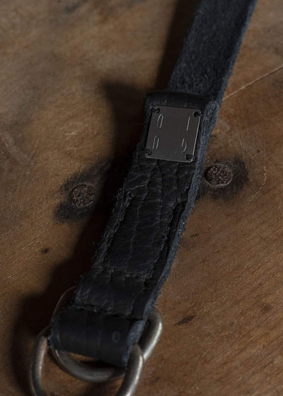 GUIDI BLT0 LEATHER BELT BLACKT