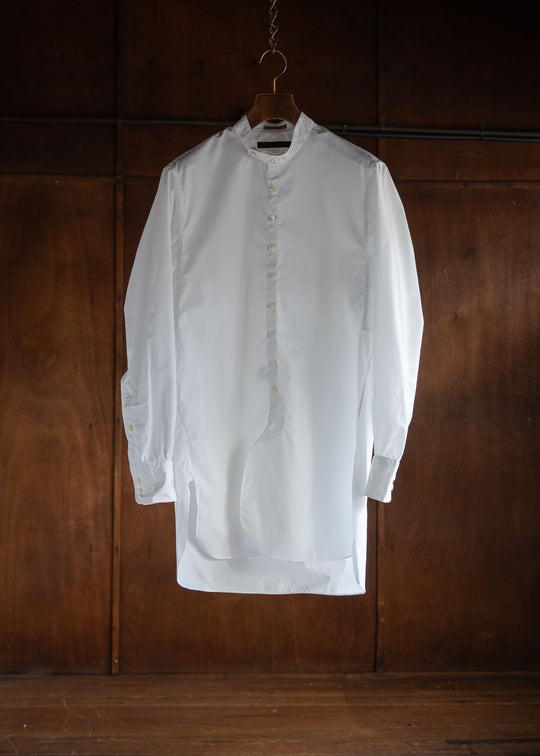 KLASICA CLS-MK1 “Band collar fine Stitched” / White