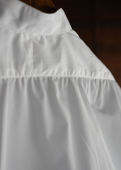 KLASICA CLS-MK1 “Band collar fine Stitched” / White