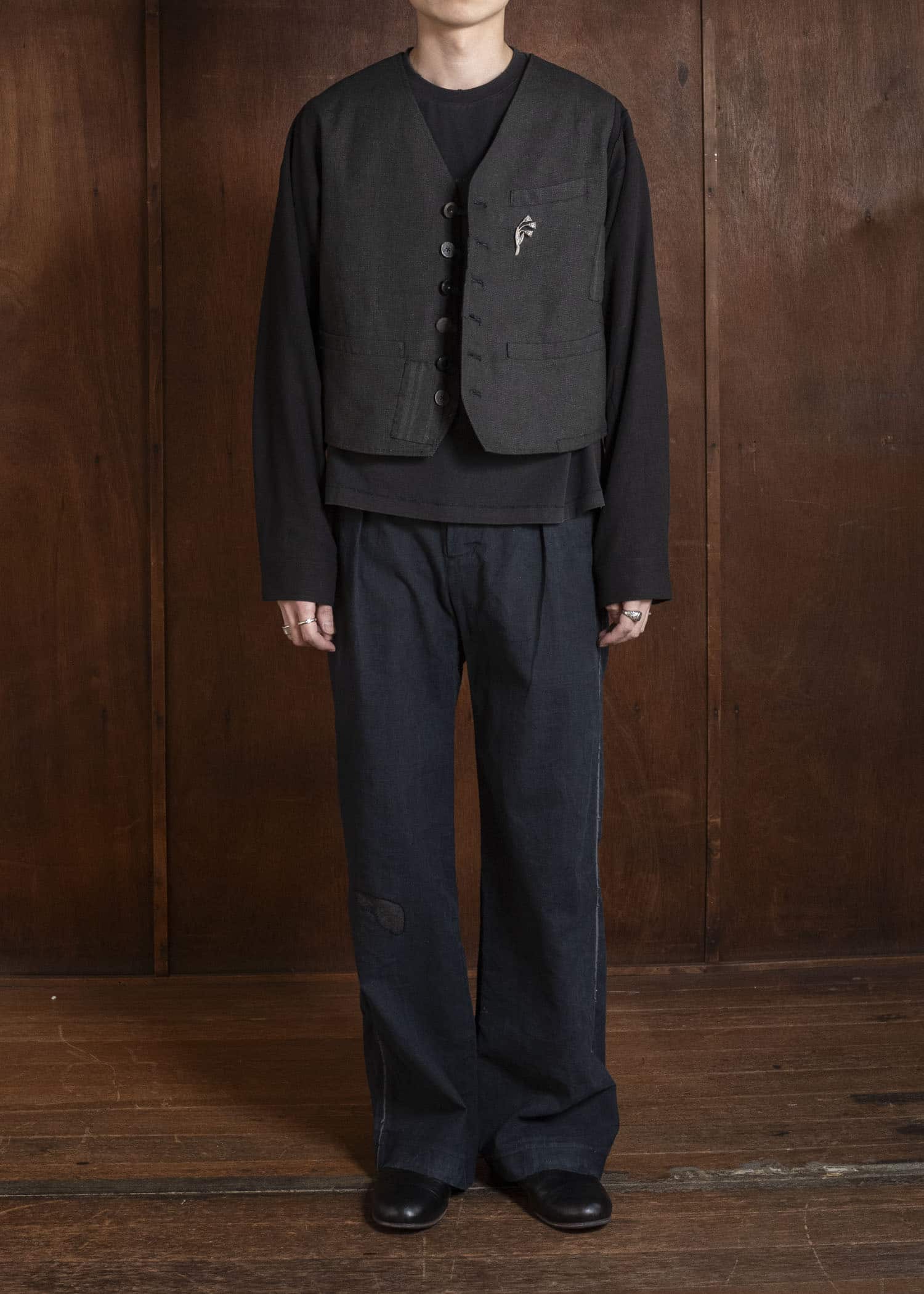 Professor.E 0222 / FARMER JKT BLACK 26SS-FM-JKT-02