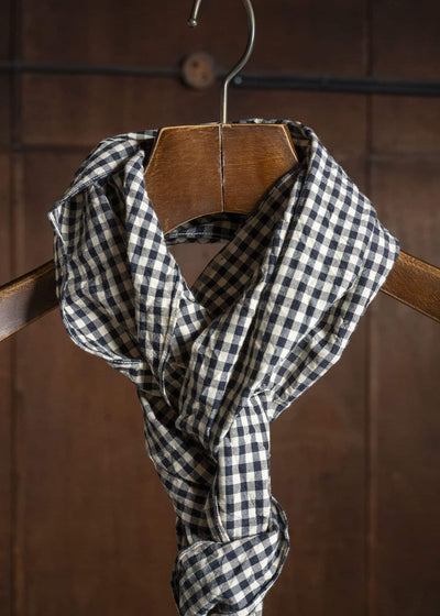 unkruid three points wool silk check