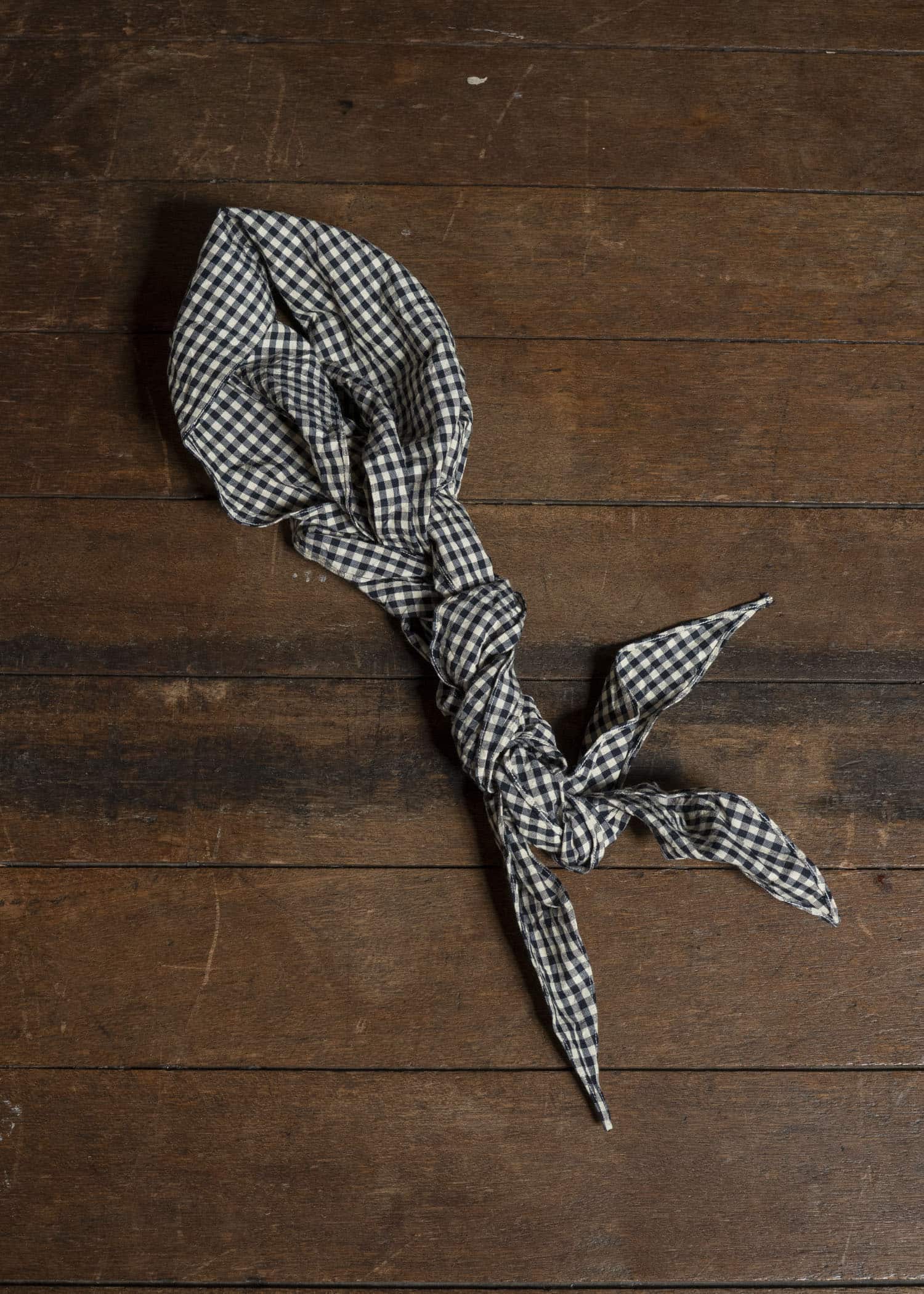 unkruid three points wool silk check