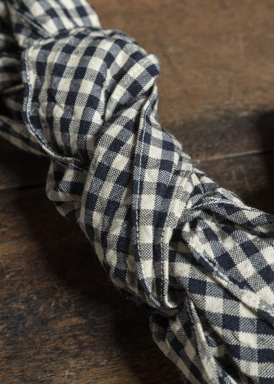 unkruid three points wool silk check