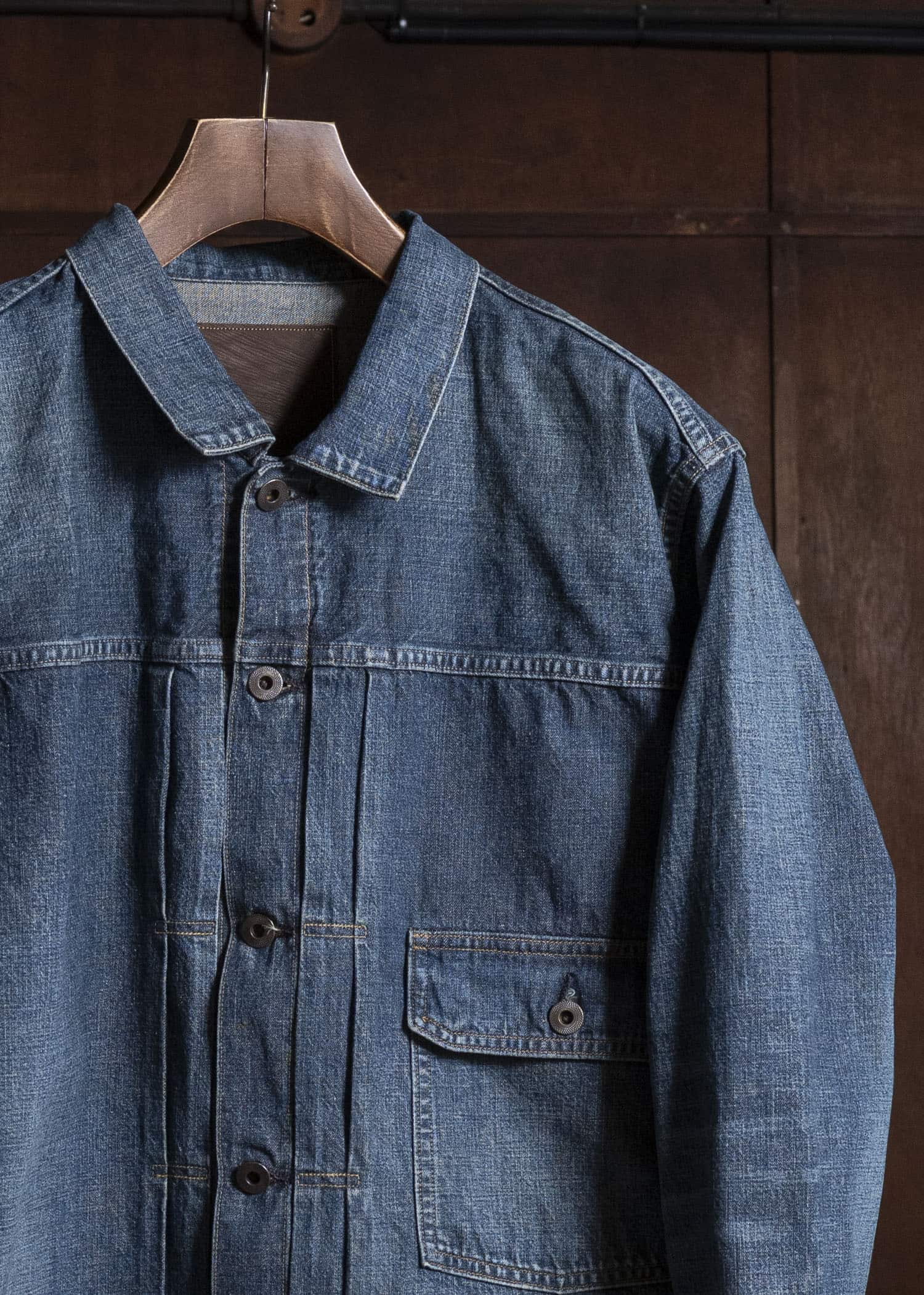 Taiga Takahashi Lot.720-Damaged Indigo Damaged Denim Jacket C.1930’S Damaged Indigo
