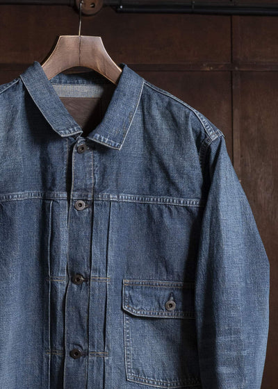 Taiga Takahashi Lot.720-Damaged Indigo Damaged Denim Jacket C.1930’S Damaged Indigo