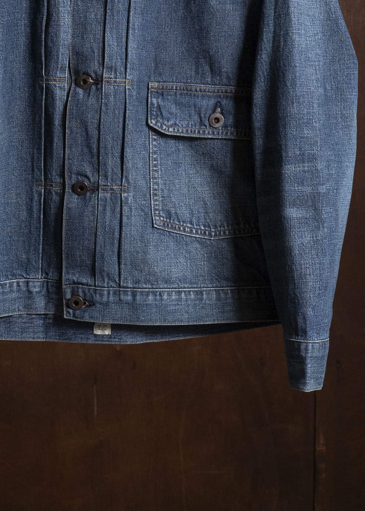 Taiga Takahashi Lot.720-Damaged Indigo Damaged Denim Jacket C.1930’S Damaged Indigo