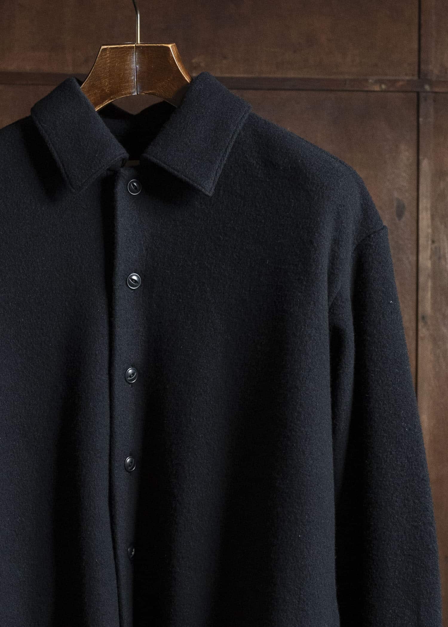 YOKO SAKAMOTO Shirt Jacket YS-25AW-76 BLACK