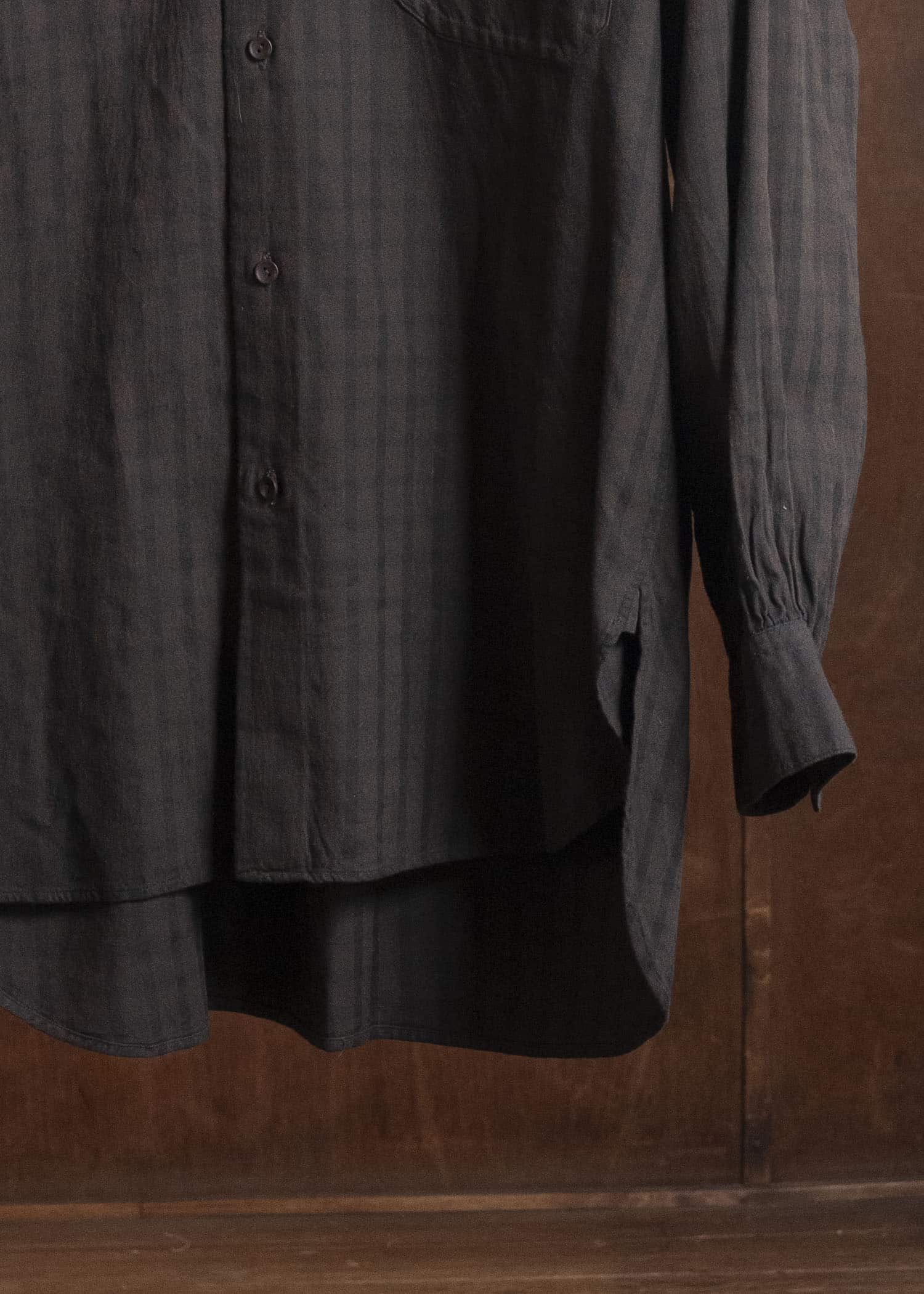 MARK.S MS0046 CHECK DRESS BAND SHIRT CHECK MUD-DYE