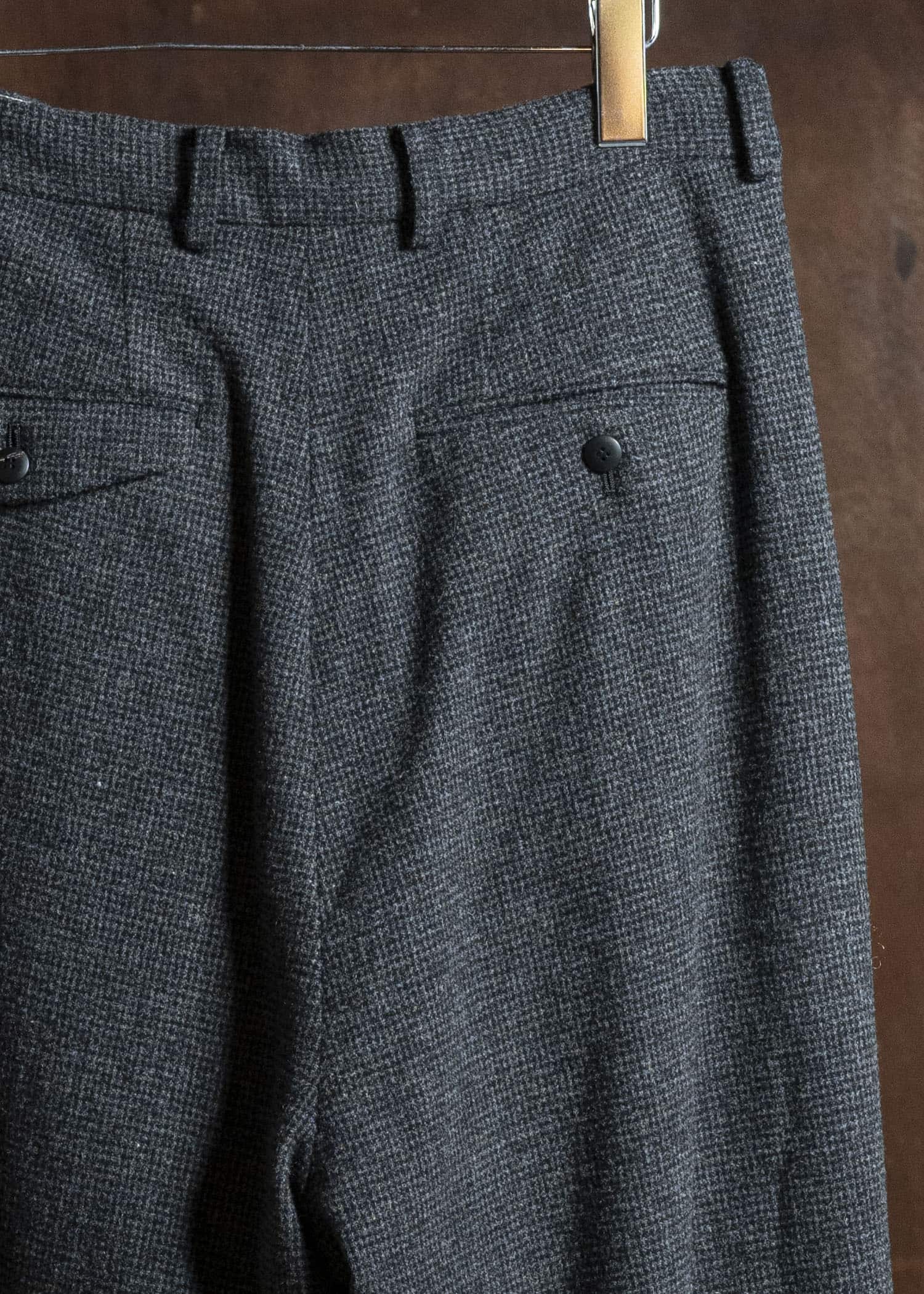 YOKO SAKAMOTO Double Pleated Cropped Trousers YS-25AW-13 HOUNDTOOTH