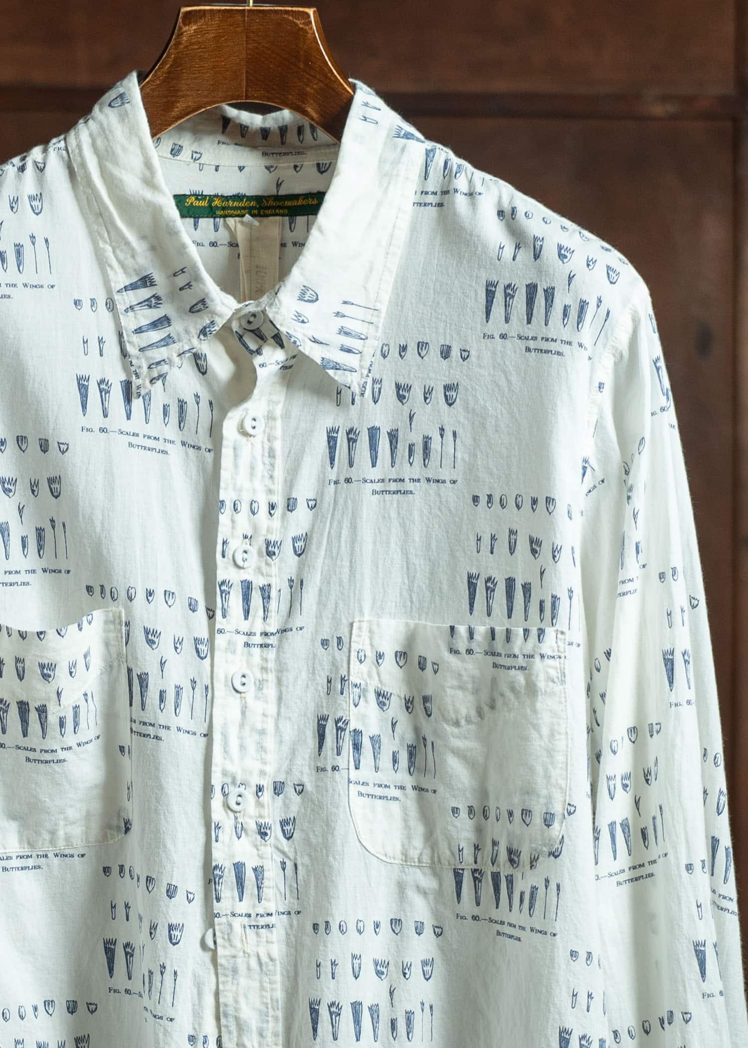 PAUL HARNDEN Feather Print Shirt