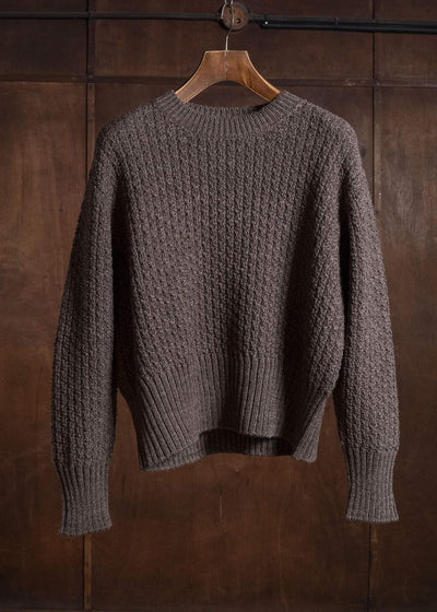 Taiga Takahashi Lot.525-Brown Crewneck Sweater Brown