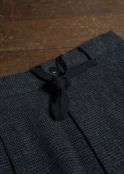 YOKO SAKAMOTO Double Pleated Cropped Trousers YS-25AW-13 HOUNDTOOTH