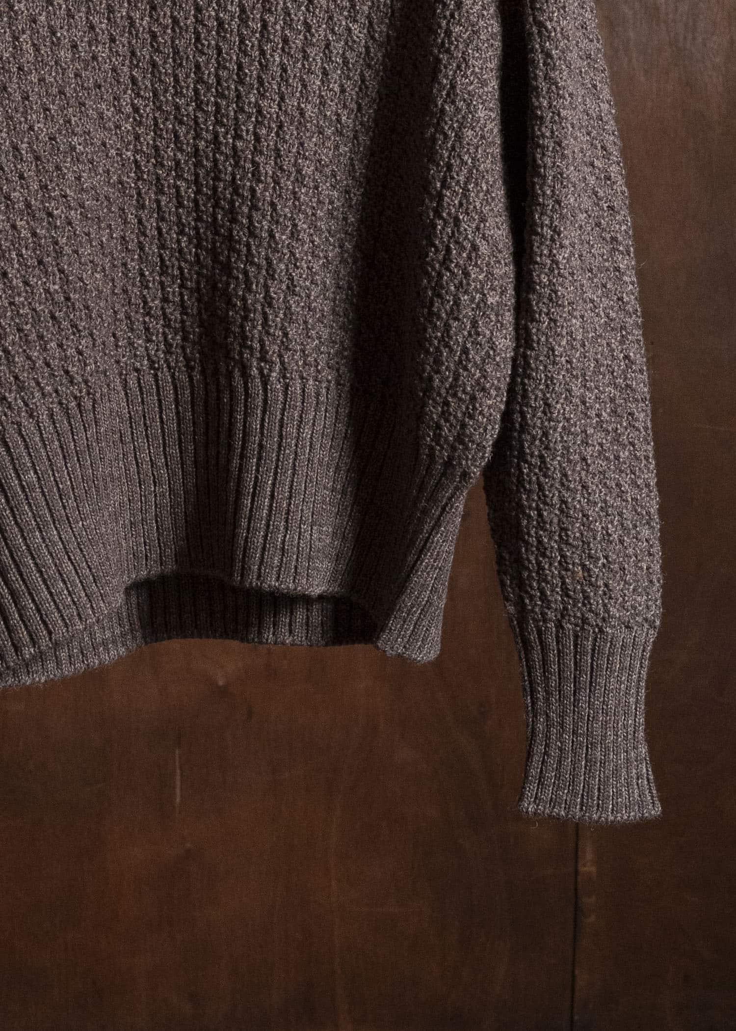Taiga Takahashi Lot.525-Brown Crewneck Sweater Brown