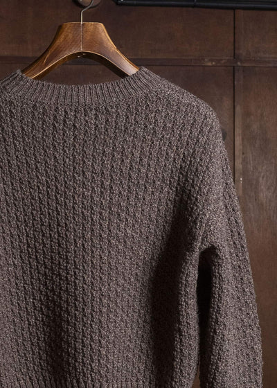 Taiga Takahashi Lot.525-Brown Crewneck Sweater Brown