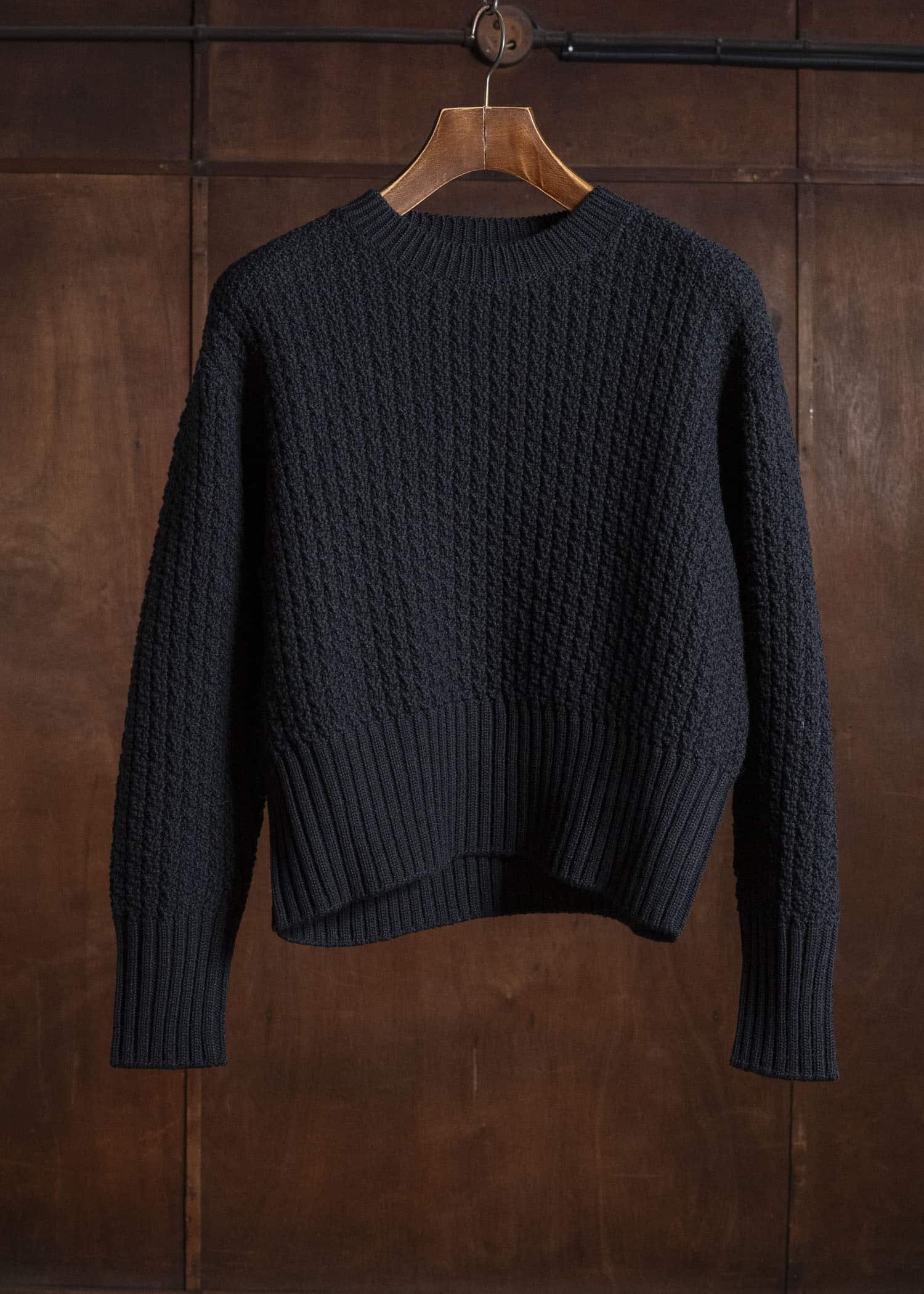 Taiga Takahashi Lot.525-Black Crewneck Sweater Black
