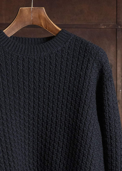 Taiga Takahashi Lot.525-Black Crewneck Sweater Black