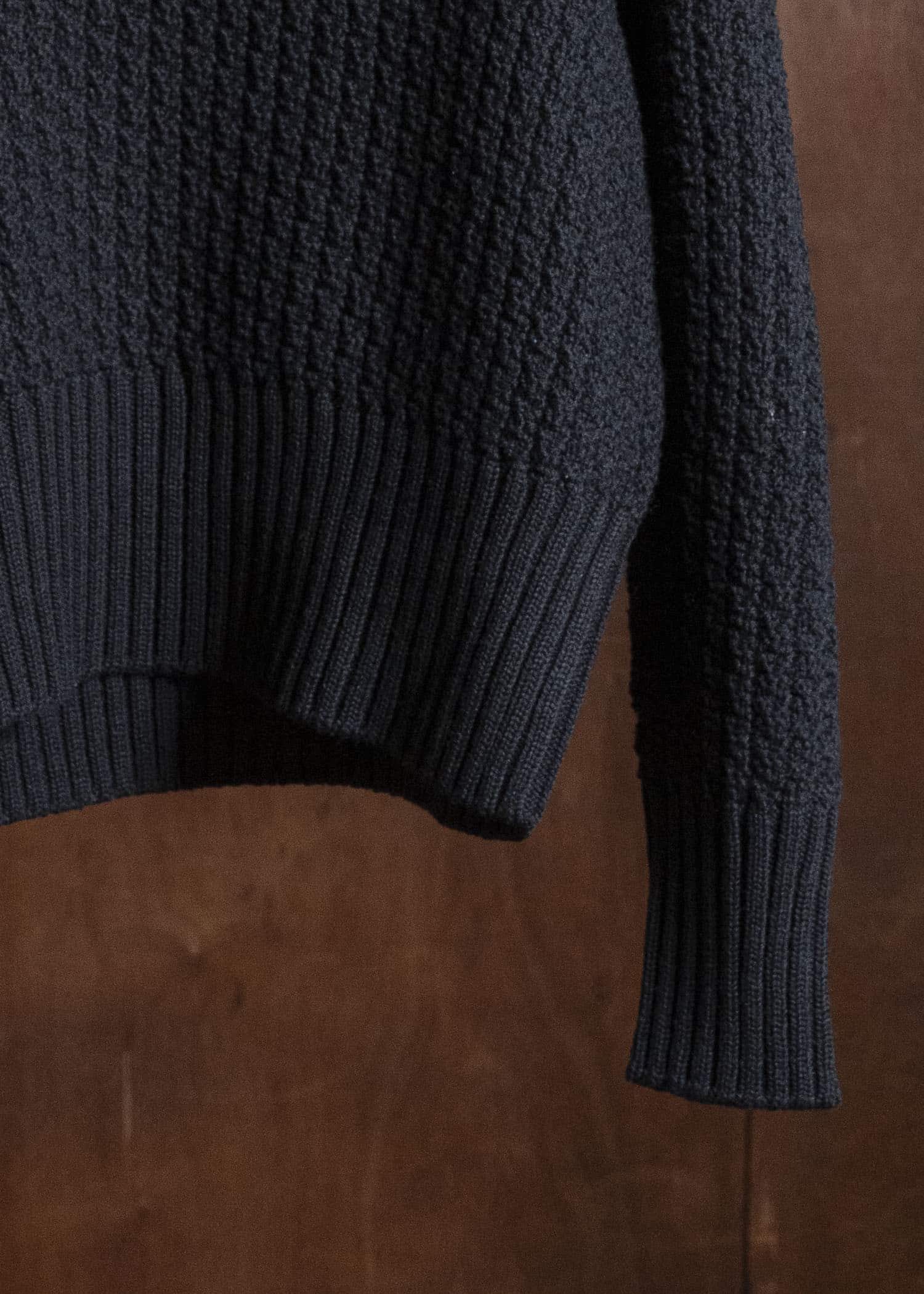 Taiga Takahashi Lot.525-Black Crewneck Sweater Black