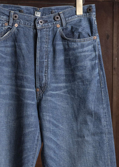 Taiga Takahashi Lot.721-Damaged Indigo Damaged Denim Trousers C.1930’S Damaged Indigo