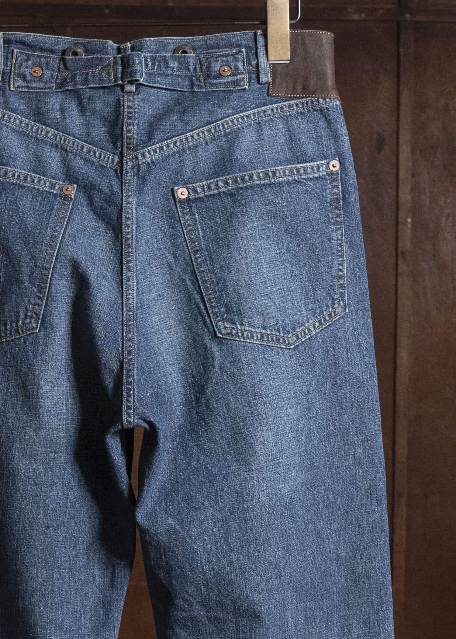 Taiga Takahashi Lot.721-Damaged Indigo Damaged Denim Trousers C.1930’S Damaged Indigo