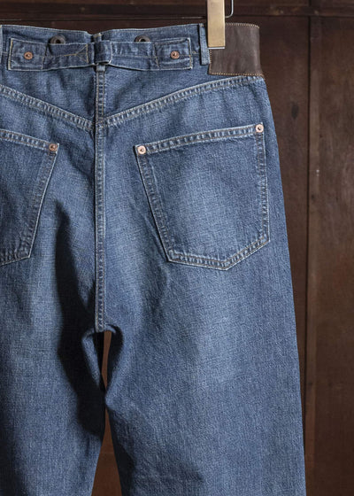 Taiga Takahashi Lot.721-Damaged Indigo Damaged Denim Trousers C.1930’S Damaged Indigo
