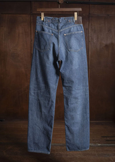 Taiga Takahashi Lot.721-Damaged Indigo Damaged Denim Trousers C.1930’S Damaged Indigo