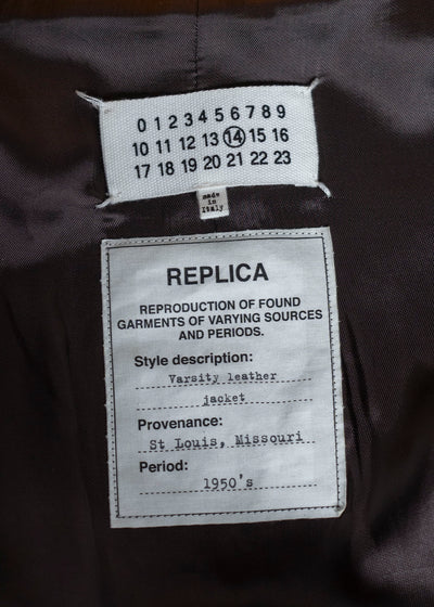 Maison Martin Margiela REPLICA Varsity Leather Jacket
