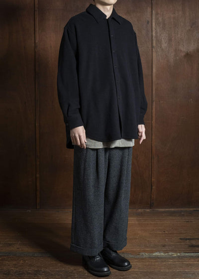 YOKO SAKAMOTO Shirt Jacket YS-25AW-76 BLACK