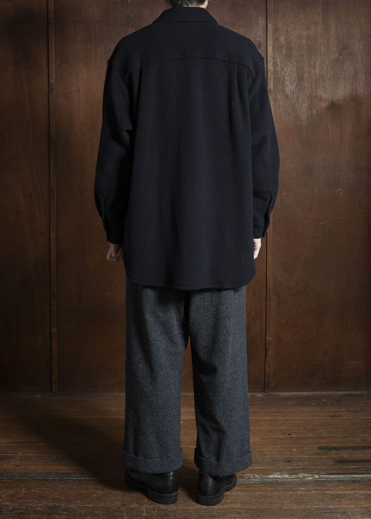 YOKO SAKAMOTO Double Pleated Cropped Trousers YS-25AW-13 HOUNDTOOTH