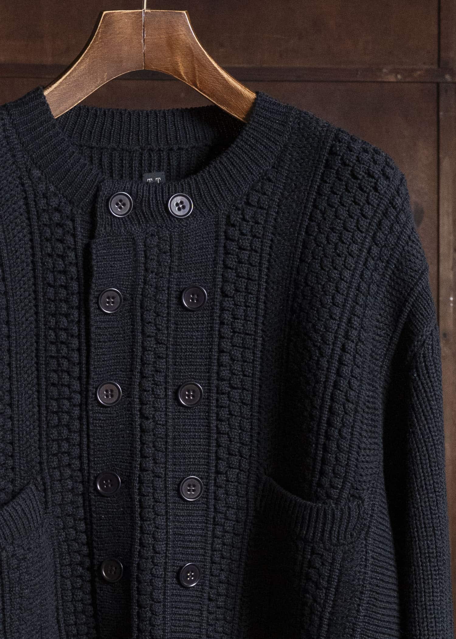 Taiga Takahashi Lot.506-Black Db Cardigan Black
