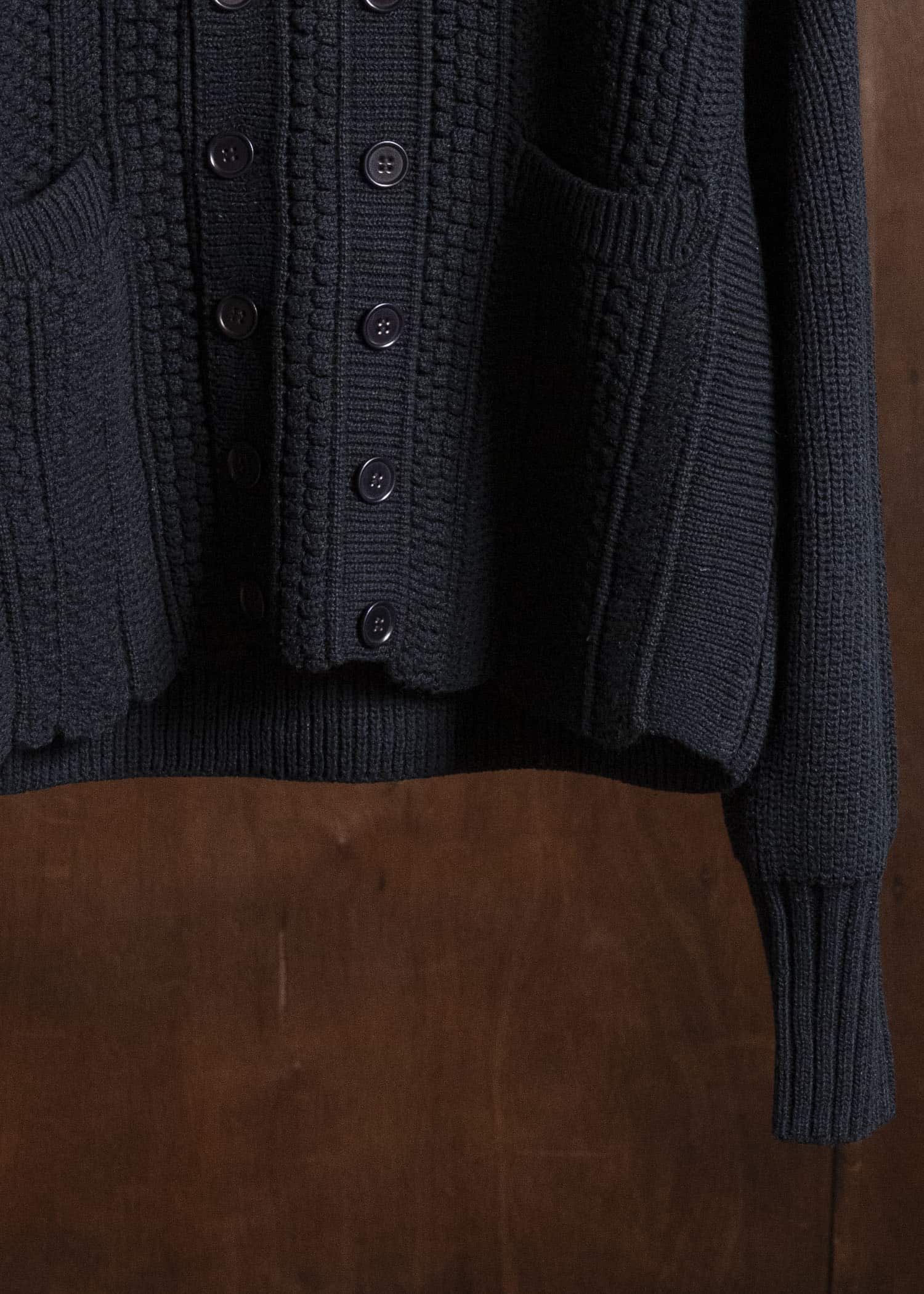 Taiga Takahashi Lot.506-Black Db Cardigan Black